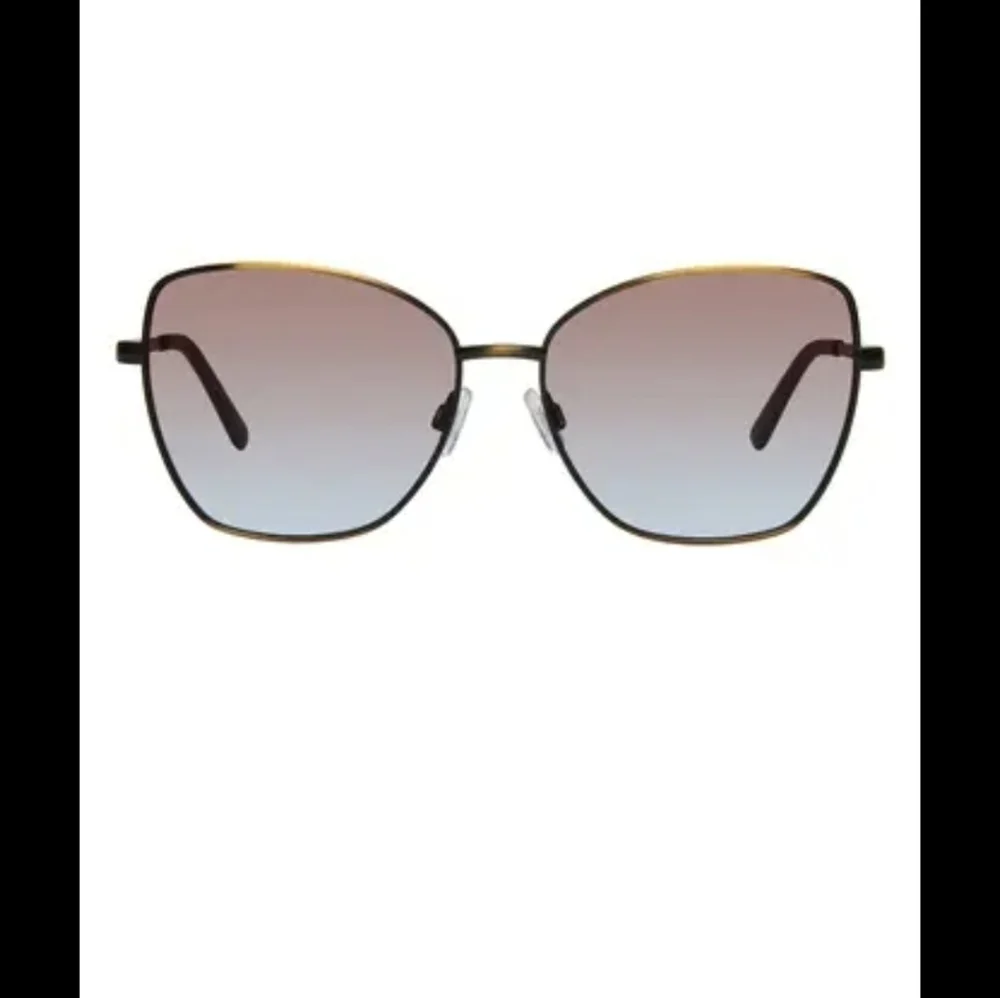 KURT GEIGER London 58mm Cat Eye Sunglasses In Gold and Black
